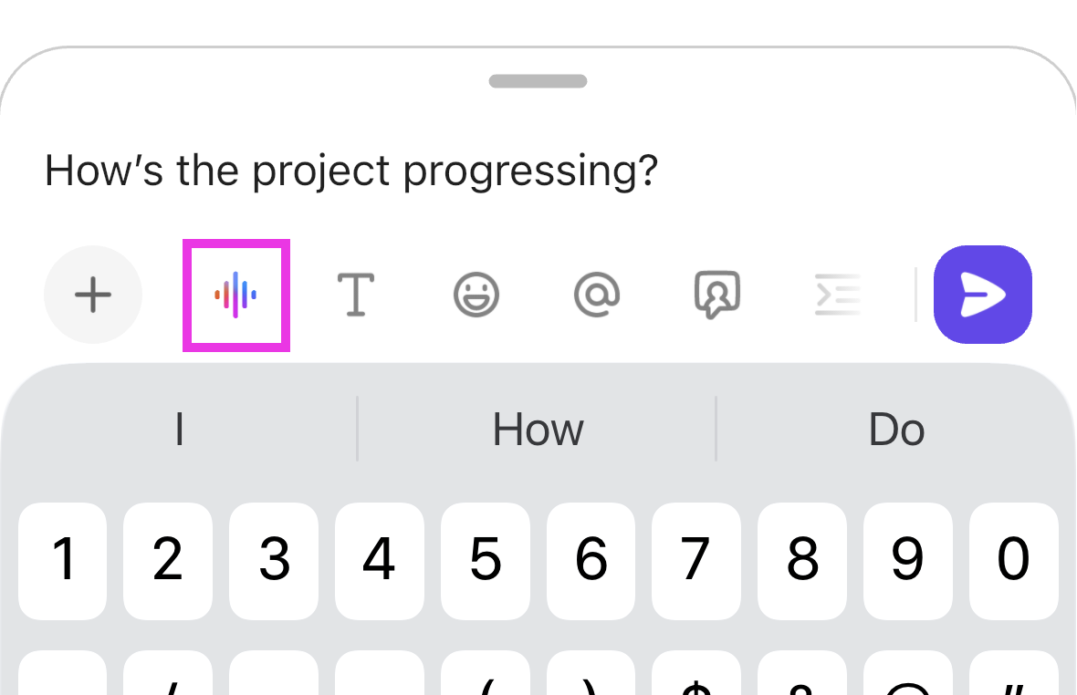 Screenshot of the Talk to Text icon in a mobile direct message.png