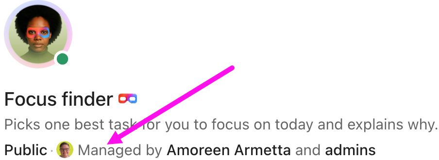 Screenshot showing the Super Agent manager, listed in the Agent's profile.png