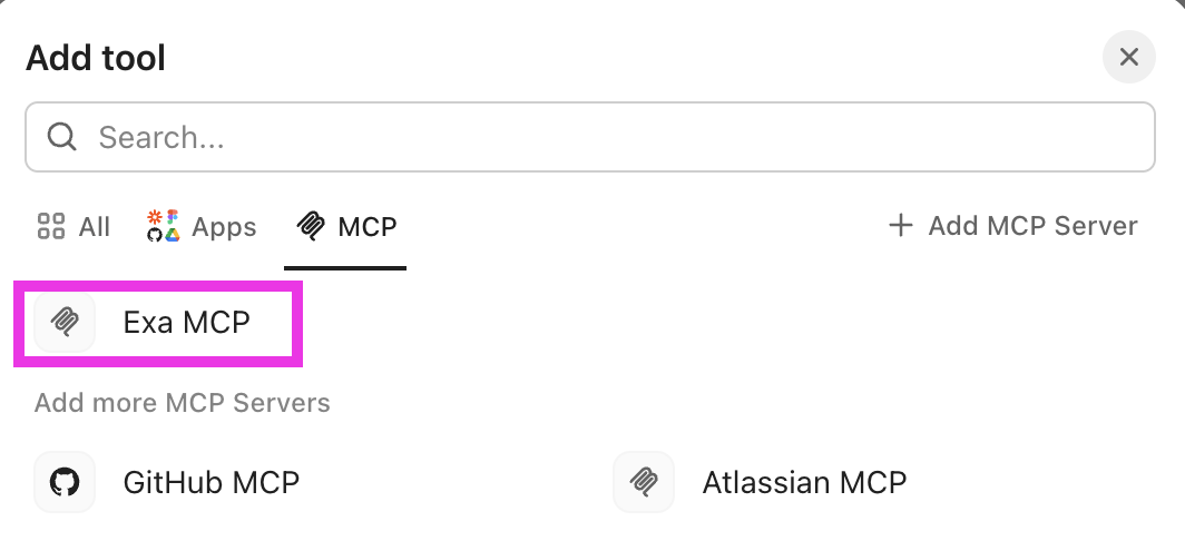 Screenshot of a connected MCP server.png