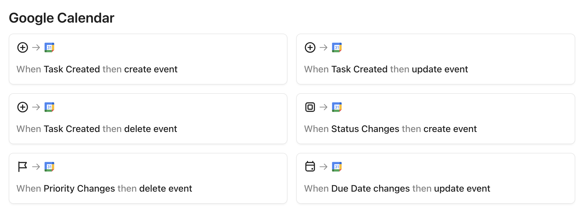 Screenshot of premade Google Calendar Automations.png