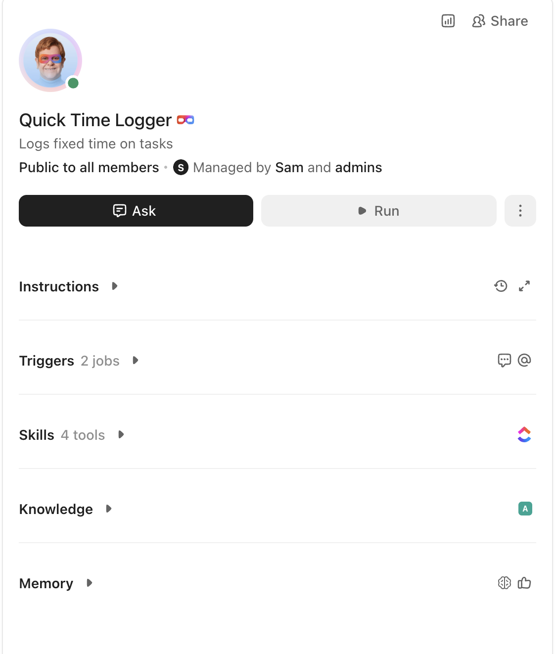 Screenshot of a Super Agent and all its sections.png