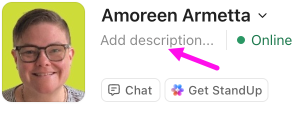 Screenshot showing the location of Add description in a profile.png