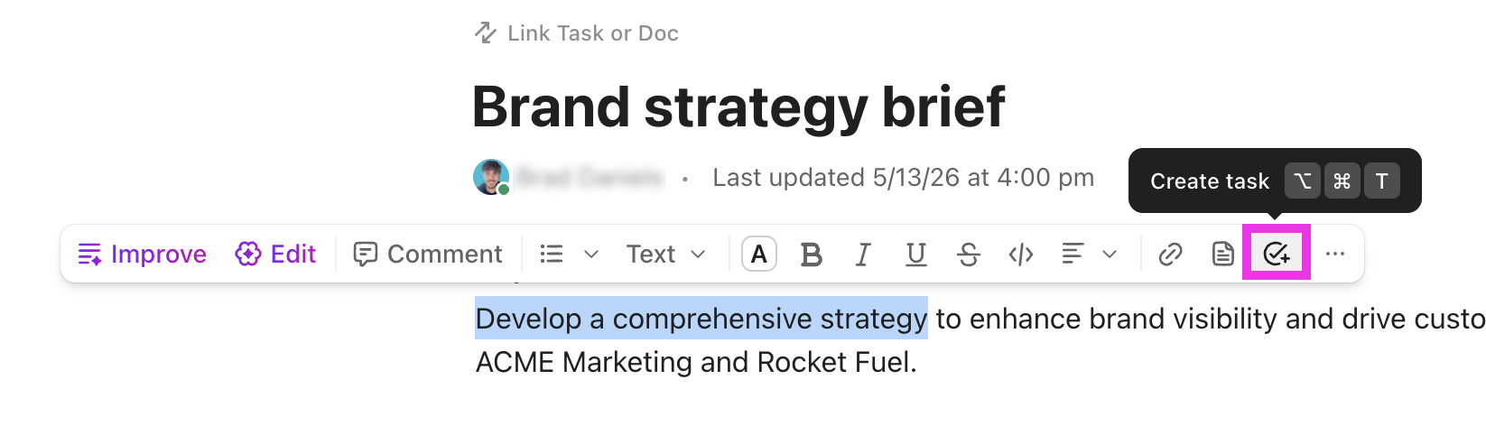 Screenshot of the create task button in text toolbar.png