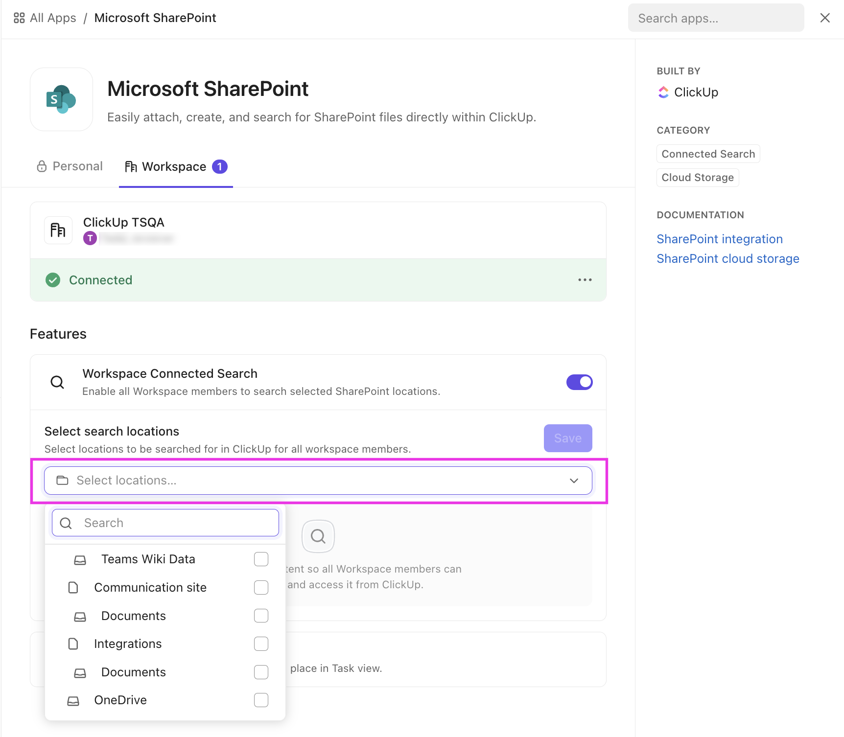 Screenshot of someone selecting what to share via Workspace Connected Search (1).png