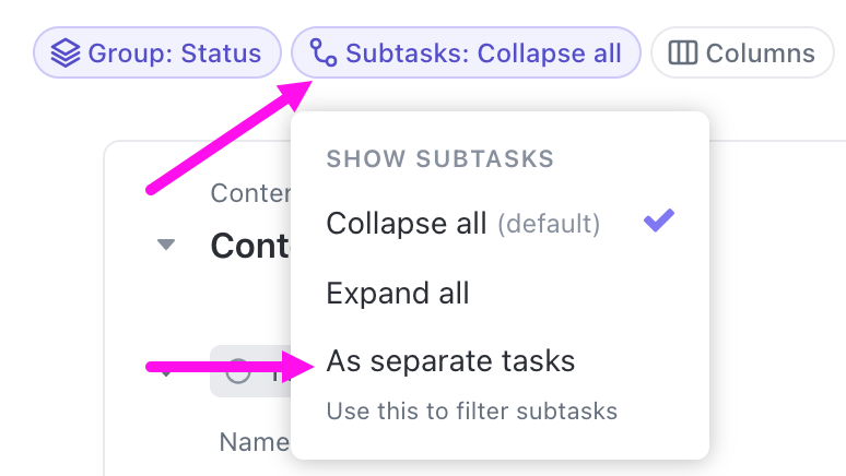 Screenshot of the subtasks expansion options.png