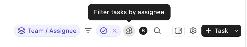 Screenshot of the filter tasks by assignee button.png