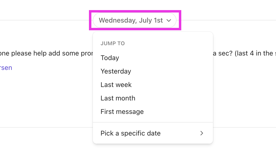 Screenshot highlighting the date in a Channel.png