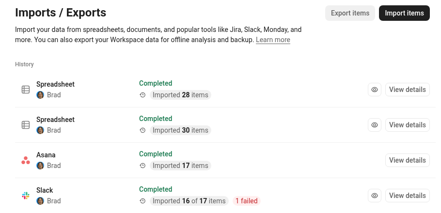 Screenshot of the Imports : Exports page.png