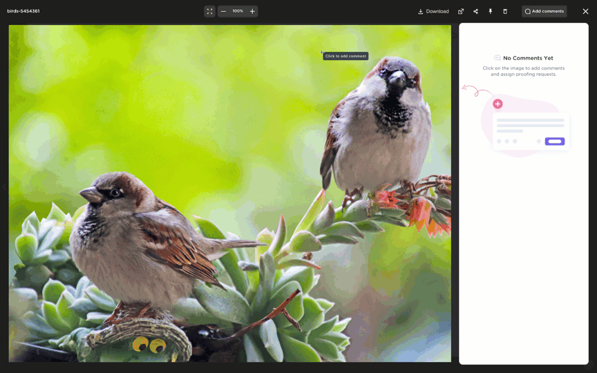 Gif d'une personne utilisant le Proofing.gif