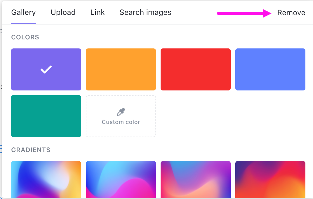 Image du bouton Retirer la couverture