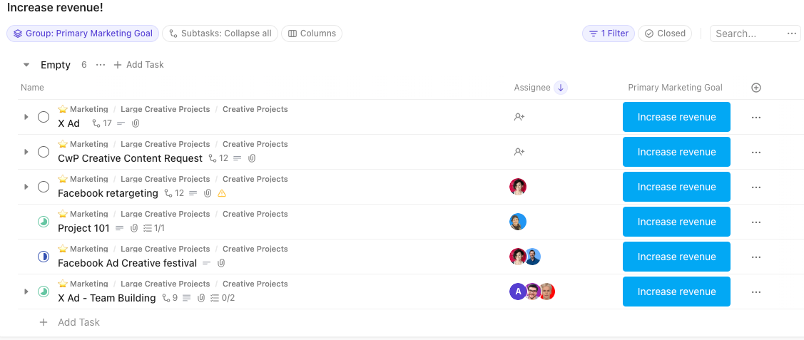 Captura de pantalla de la tarjeta Lista de tareas descrita.