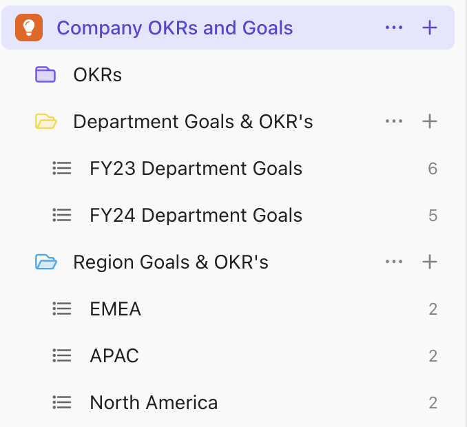 Capture d'écran d'un Espace pour les objectifs et OKR.png