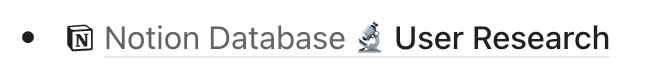 Captura de pantalla de una mención de base de datos.