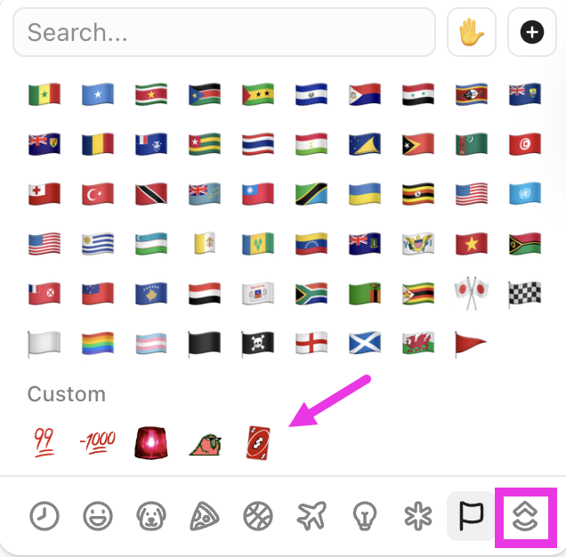 Captura de pantalla con los emojis personalizados resaltados.png