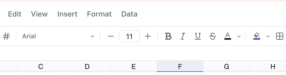 Screenshot of the bold%2C italic%2C and other options