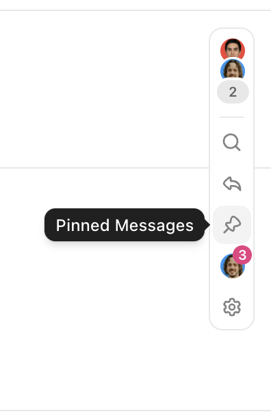 Screenshot des Anheften-Symbols