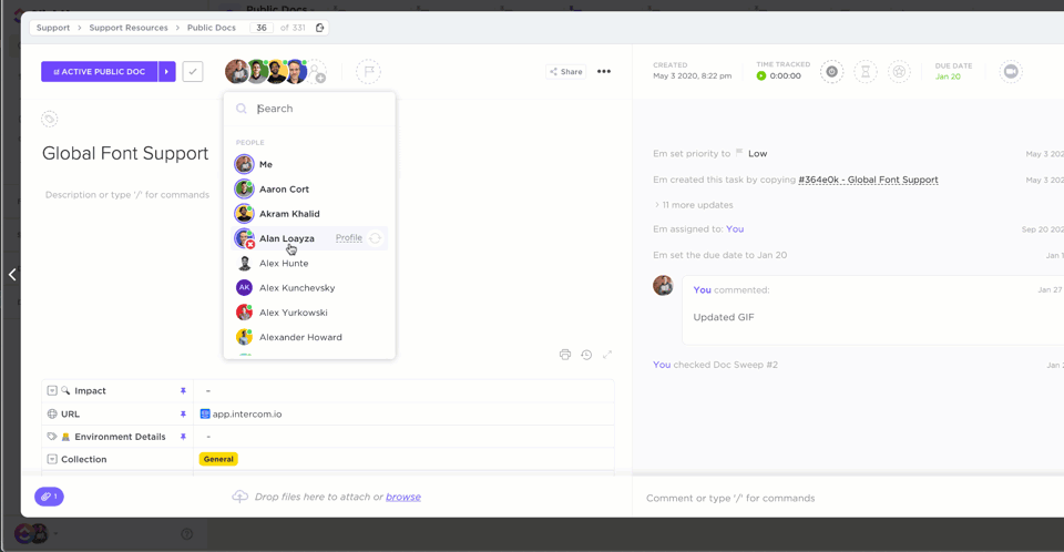 Toggle on the multiple assignees ClickApp to be able to assign multiple people to one task.