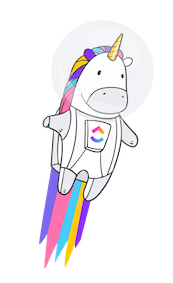 Picture of the ClickUp Unicorn!