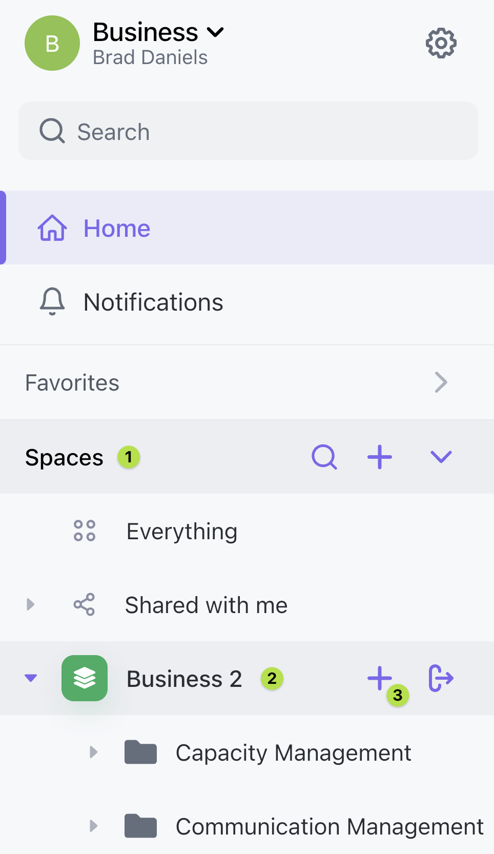 Screenshot highlighting the steps to create a List or Folder on mobile.